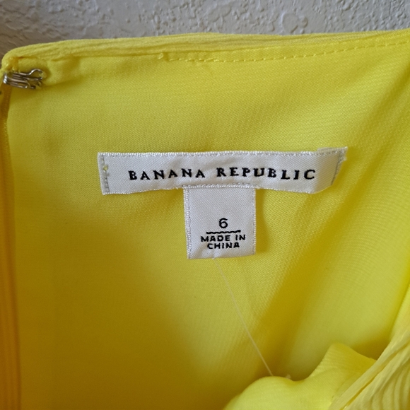 Banana Republic Yellow Silk Dress - Picture 5 of 8